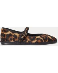 Polo Ralph Lauren - Espadrillas mary jane in cavallino - Lyst