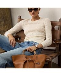 Ralph Lauren - La tote Ralph Lauren in vitello - Lyst