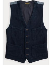 RRL - Herringbone Waistcoat - Lyst
