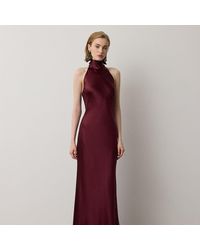 Ralph Lauren - Chilton Satin Evening Dress - Lyst