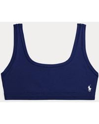 Polo Ralph Lauren - Bralette De Algodón Elástico - Lyst