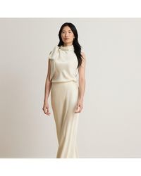 Ralph Lauren - Satin Charmeuse Maxiskirt - Lyst