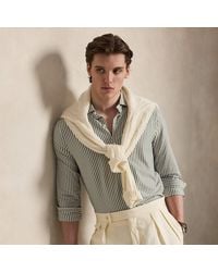 Polo Ralph Lauren - Striped Knitted Oxford Shirt - Lyst