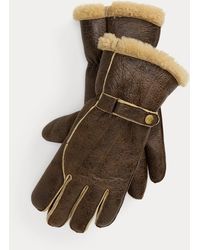 RRL - Shearling Gloves - Lyst