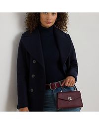 Ralph Lauren - Petite Sacoche Farrah En Cuir Texturé - Lyst