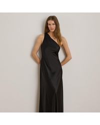 Ralph Lauren - Satin Charmeuse One-Shoulder Gown - Lyst