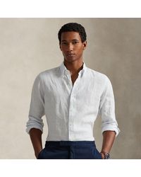 Polo Ralph Lauren - Slim Fit Striped Linen Shirt - Lyst