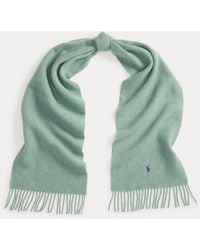 Polo Ralph Lauren - Fringe-Trim Wool Scarf - Lyst