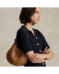 Polo Ralph Lauren - Polo Id Calfskin Small Shoulder Bag - Lyst