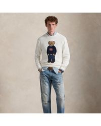 Polo Ralph Lauren - Pull Polo Bear En Lin Et Coton - Lyst