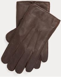 Polo Ralph Lauren - Gants Tactiles Isolés En Peau De Mouton - Lyst