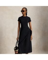 Ralph Lauren - Faux-Wrap Tee Dress - Lyst