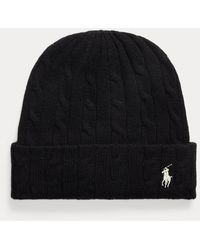 Polo Ralph Lauren - Cable-knit Wool-cashmere Beanie - Lyst