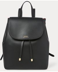 Ralph Lauren Lauren Dryden Leather Backpack - Black