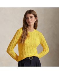 Polo Ralph Lauren - Citron Cotton Sweater With Signature Pony Motif - Lyst