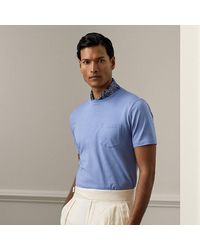 Ralph Lauren Purple Label - Ralph Lauren Garment-dyed Jersey Pocket T-shirt - Lyst