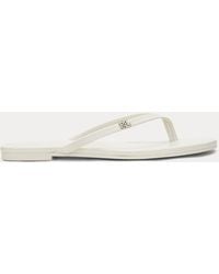 Ralph Lauren - Raquel Leather Flip-Flop - Lyst