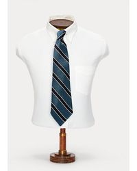 RRL - Handmade Striped Silk Repp Tie - Lyst