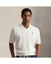 Polo Ralph Lauren - Relaxed Fit Cabled Terry Polo Shirt - Lyst