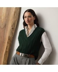 Ralph Lauren - Silk-Cashmere Sleeveless Jumper - Lyst