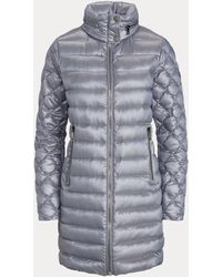 Ralph Lauren Packable Quilted Down Coat - Metallic