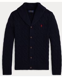 Polo Ralph Lauren - Ralph Lauren Boy's Cable-Knit Cotton Shawl Cardigan - Lyst