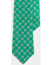 Polo Ralph Lauren - Cravatta in lino con stampa a pigne - Lyst