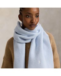 Polo Ralph Lauren - Fringe-Trim Wool Scarf - Lyst