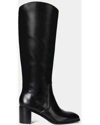 Ralph Lauren - Stivali Charly in pelle brunita - Lyst