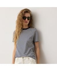 Ralph Lauren - Hallie Striped Cotton Jersey T-Shirt - Lyst