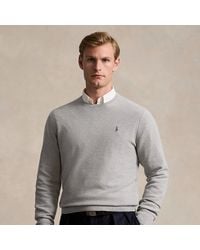 Polo Ralph Lauren - Textured Cotton Crewneck Sweater - Lyst