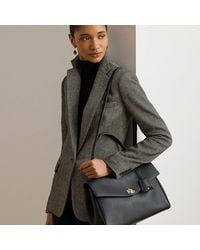 Ralph Lauren - Nappa Leather Medium Farrah Soft Satchel - Lyst
