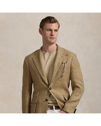Polo Ralph Lauren - The Rl67 Houndstooth Linen-Blend Jacket - Lyst
