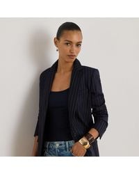 Ralph Lauren - Striped Wool-Blend Twill Blazer - Lyst