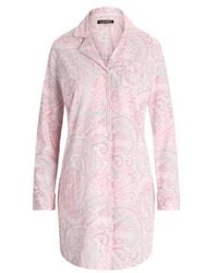 Lauren by Ralph Lauren - Paisley Cotton-blend Jersey Sleep Shirt - Lyst