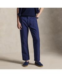 Polo Ralph Lauren - Pantalón De Algodón Y Lino Classic Fit - Lyst