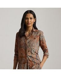Ralph Lauren - Classic Fit Paisley Crepe Shirt - Lyst