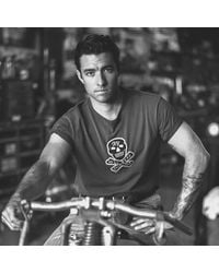 RRL - Skull-Patch Jersey T-Shirt - Lyst