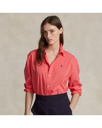 Polo Ralph Lauren - Camicia oversize in twill di cotone - Lyst