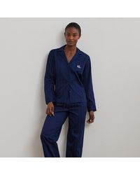 Ralph Lauren - Katoenen Slaapset Met Schaduwstrepen - Lyst