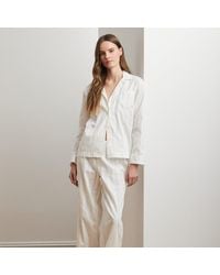 Ralph Lauren - Katoenen Slaapset Met Schaduwstrepen - Lyst