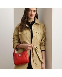 Ralph Lauren - Ralph Lauren Leather Small Tanner Shoulder Bag - Lyst