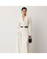 Ralph Lauren - Reema Silk-Blend Giro Inglese Day Dress - Lyst