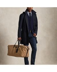 Polo Ralph Lauren - Bolsa De Viaje De Loneta Con Piel - Lyst