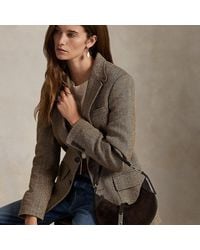 Polo Ralph Lauren - Polo Id Suede Mini Shoulder Bag - Lyst