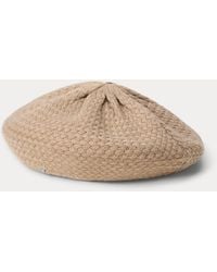 Ralph Lauren - Ralph Lauren Basket-Knit Beret - Lyst