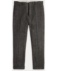 RRL - Slim Fit Wool Herringbone Suit Trouser - Lyst