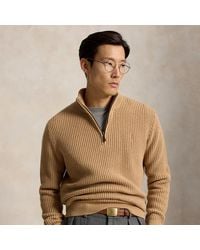 Polo Ralph Lauren - Waffle-Knit Wool-Cotton Jumper - Lyst