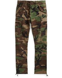 ralph lauren slim fit camo cargo pant