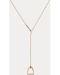 Ralph Lauren - Rose Stirrup Lariat Necklace - Lyst